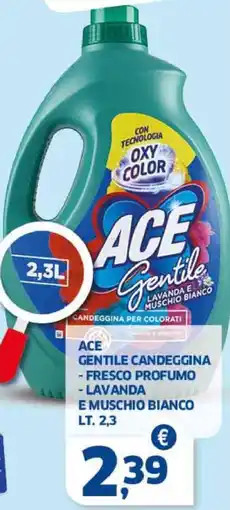 Sigma Ace gentile candeggina fresco profumo lavanda e muschio bianco offerta
