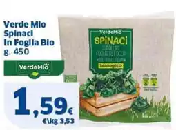 Sigma Verde Mlo Spinaci In Foglia Bio offerta