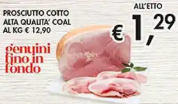 Coal Prosciutto cotto alta qualita' COAL offerta
