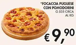Coal Focaccia puguese con pomodorini offerta