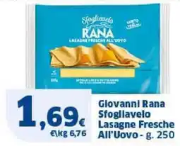 Sigma Glovanni Rana Sfogliavelo € Lasagne Fresche All'Uovo offerta