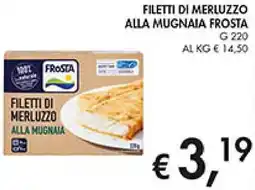 Coal Filetti di merluzzo alla mugnaia FROSTA offerta