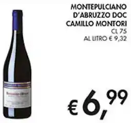 Coal Montepulciano d'abruzzo doc camillo montori offerta