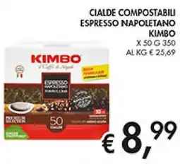 Coal Cialde compostabili espresso napoletano KIMBO offerta