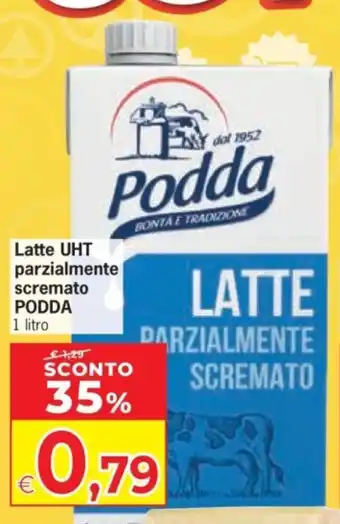 Latte UHT parzialmente scremato PODDA