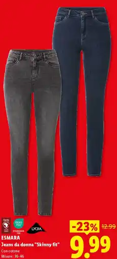 Lidl ESMARA Jeans da donna "Skinny fit" offerta