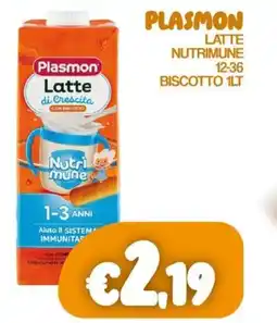 Franzy's Plasmon latte nutrimune 12-36 biscotto offerta