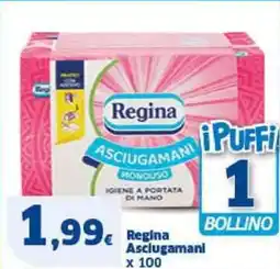 Sigma Regina Asciugamani x 100 offerta