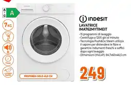 Ipercoop INDESIT LAVATRICE IMA762MYTIMEIT offerta