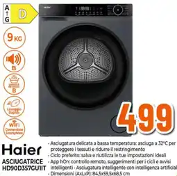 Ipercoop Haier ASCIUGATRICE HD90D357GU1IT offerta