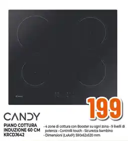 Ipercoop CANDY PIANO COTTURA INDUZIONE KRCDJ642 offerta