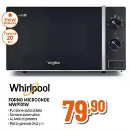 Ipercoop Whirlpool FORNO MICROONDE MWP101W offerta