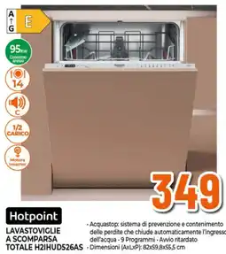 Ipercoop Hotpoint LAVASTOVIGLIE A SCOMPARSA TOTALE H2IHUD526AS offerta