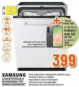 Ipercoop SAMSUNG LAVASTOVIGLIE A SCOMPARSA TOT. DW60CG530B0OET offerta