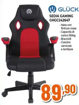 Ipercoop GLÜCK SEDIA GAMING GHGC242647 offerta