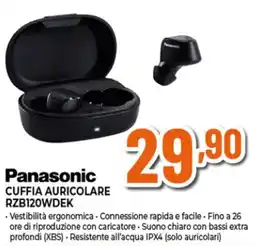Ipercoop Panasonic CUFFIA AURICOLARE RZB120WDEK offerta
