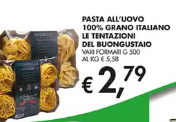 Coal Pasta all'uovo 100% grano italiano LE TENTAZIONI DEL BUONGUSTAIO offerta