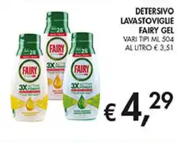 Coal Detersivo lavastoviglie FAIRY GEL offerta