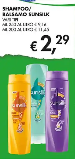 Coal Shampoo/ balsamo SUNSILK offerta