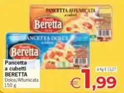 Despar Pancetta a cubetti BERETTA offerta