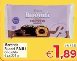 Despar Merenda Buondi BAULI Cioccolato 6 pz offerta