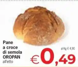 Despar Pane a croce di semola OROPAN offerta