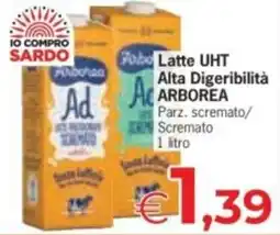 Despar Latte UHT Alta Digeribilità ARBOREA offerta
