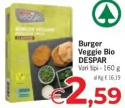Despar Burger Veggie Bio DESPAR offerta