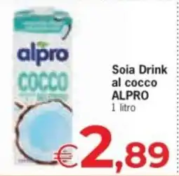 Despar Soia Drink al cocco ALPRO offerta