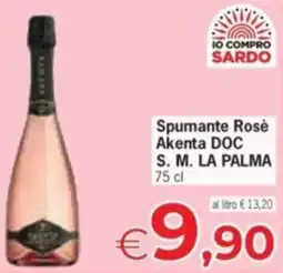Despar Spumante Rosè Akenta DOC S. M. LA PALMA offerta