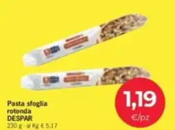 Despar Pasta sfoglia rotonda DESPAR offerta