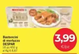 Despar Bastoncini di merluzzo DESPAR offerta