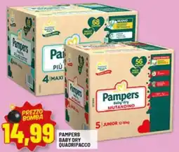 Risparmio Casa Pampers baby dry quadripacco offerta