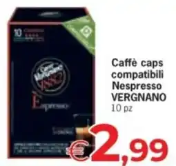 Despar Caffè caps compatibili Nespresso VERGNANO 10 pz offerta