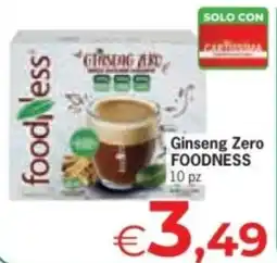 Despar Ginseng Zero FOODNESS offerta