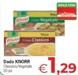 Despar Dado KNORR Classico/Vegetale 10 pz offerta
