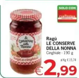 Despar Ragù LE CONSERVE DELLA NONNA offerta