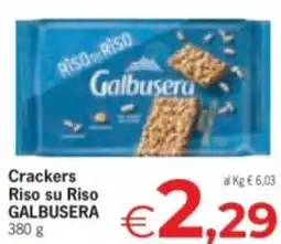 Despar Crackers Riso su Riso GALBUSERA offerta