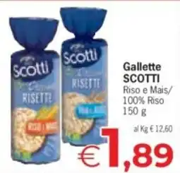 Despar Gallette SCOTTI Riso e Mais/100% Riso offerta