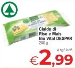Despar Cialde di Riso e Mais Bio Vital DESPAR offerta