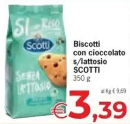 Despar Biscotti con cioccolato s/lattosio SCOTTI offerta