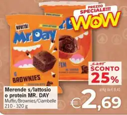 Despar Merende s/lattosio o protein MR. DAY offerta
