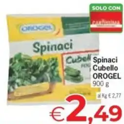 Despar Spinaci Cubello OROGEL offerta