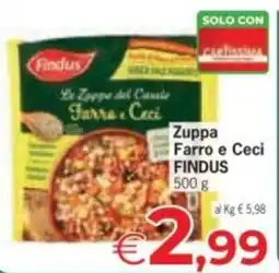 Despar Zuppa Farro e Ceci FINDUS offerta