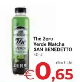 Despar The Zero The Verde Matcha SAN BENEDETTO offerta