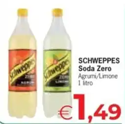 Despar SCHWEPPES Soda Zero Agrumi/Limone offerta
