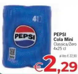Despar PEPSI Cola Mini Classica/Zero offerta