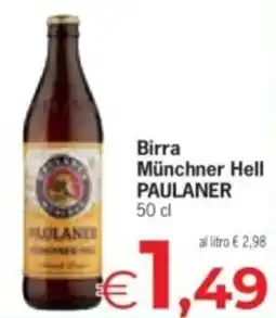 Despar Birra Münchner Hell PAULANER offerta