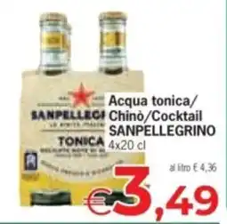 Despar Acqua tonica/ Chino/Cocktail SANPELLEGRINO offerta