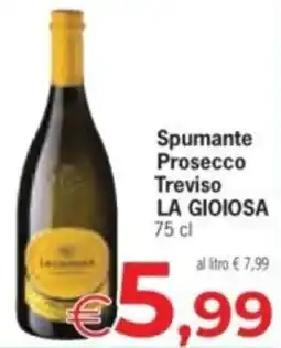 Despar Spumante Prosecco Treviso LA GIOIOSA offerta